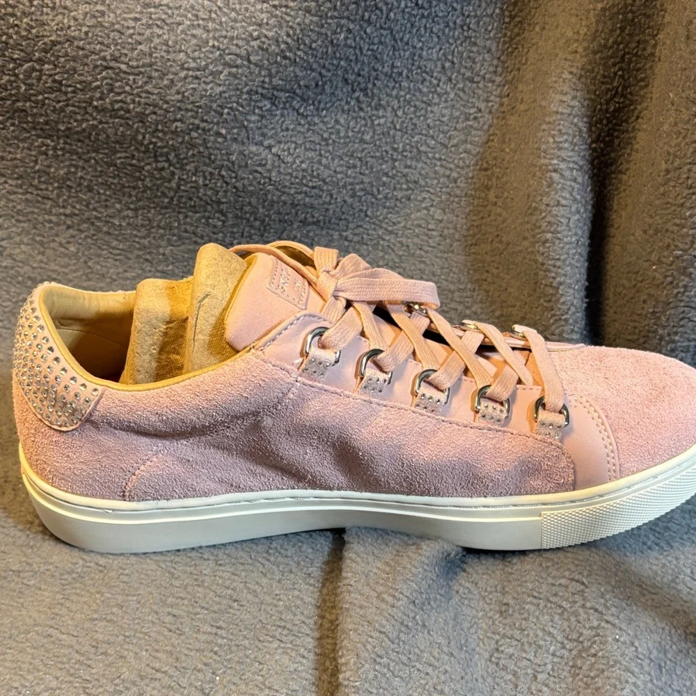 Skechers Women's Light Pink Lace-Up Sneakers - Picture 3 of 6